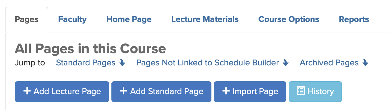 Screenshot of main Page Builder view