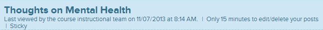 Screenshot showing time limit displayed beneath topic title