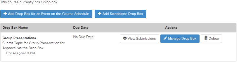 Screenshot showing the top of Dropbox with different options to create new Dropboxes