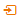 Arrow pointing to box on right icon